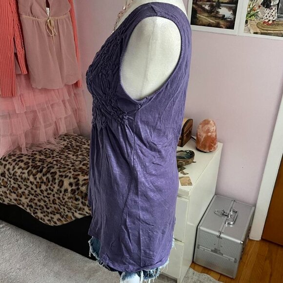 Purple Asymmetrical Fairy Tank - Picture 4 of 6